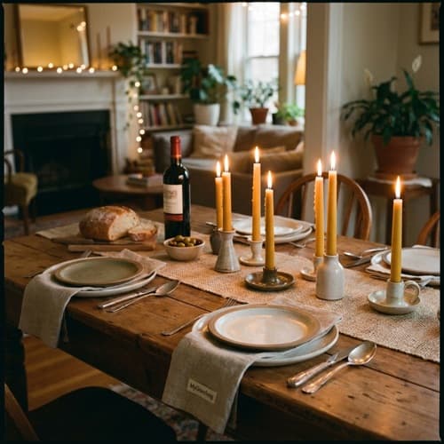 Candlelit dinner